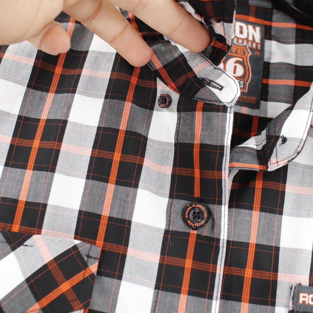 DIXXON Flannel co Shirt womens 2X Route 66 Bamboo Blend Plaid Motorcycle pockets - Picture 6 of 15